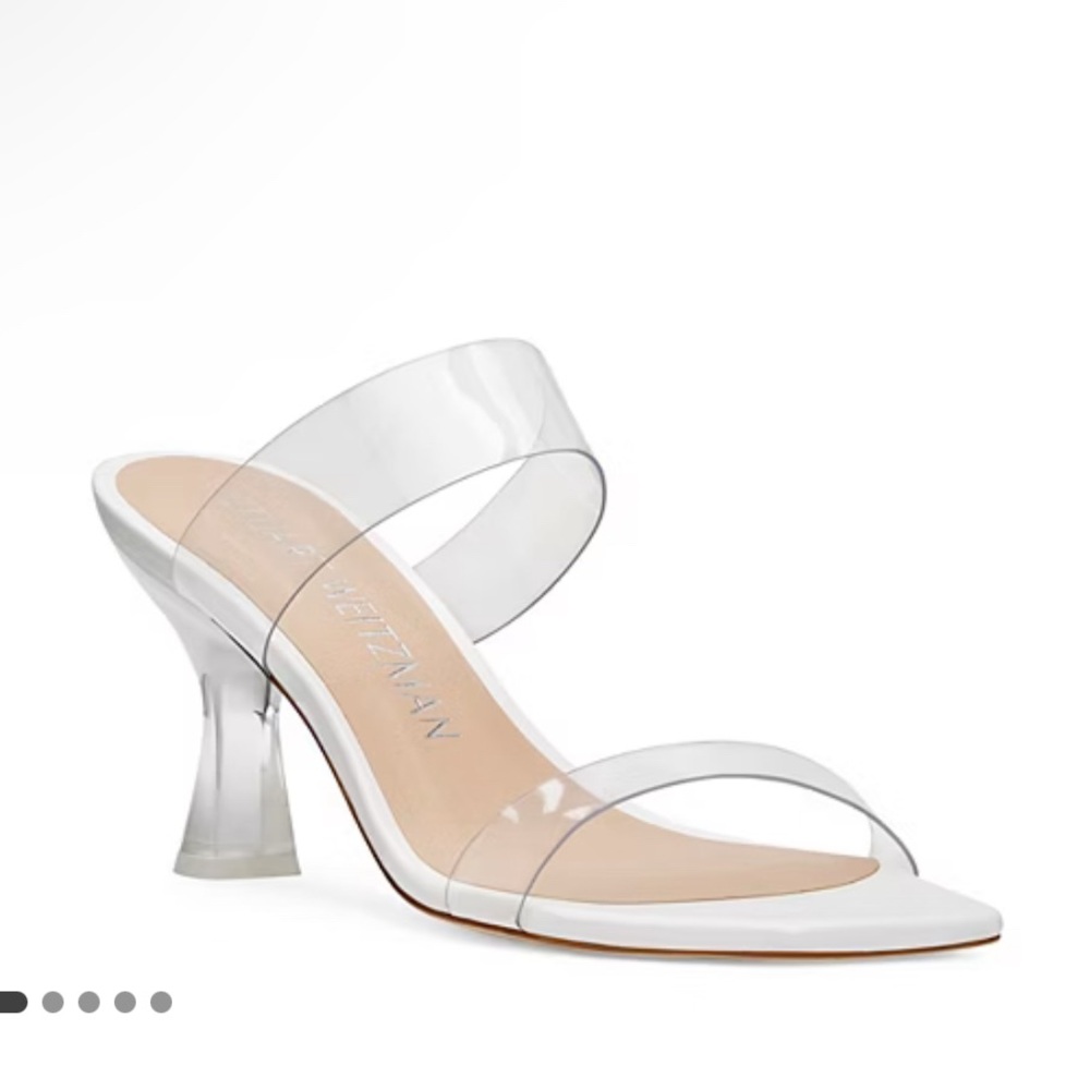 Stuart Weitzman Clear Strap Heels
